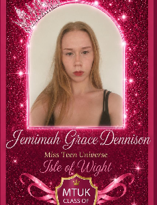 ✨ Miss Teen Universe Isle of Wight✨- Jemimah Donnison