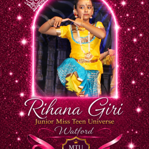 🌟 Meet Rihana Giri  Junior Miss Teen Universe Watford 2026