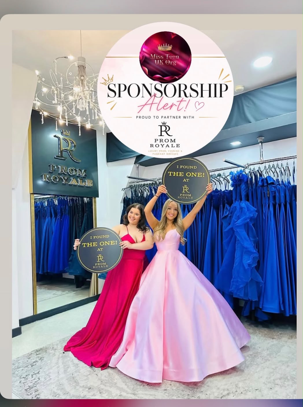 Miss Teen UK Organisation sponsorship
